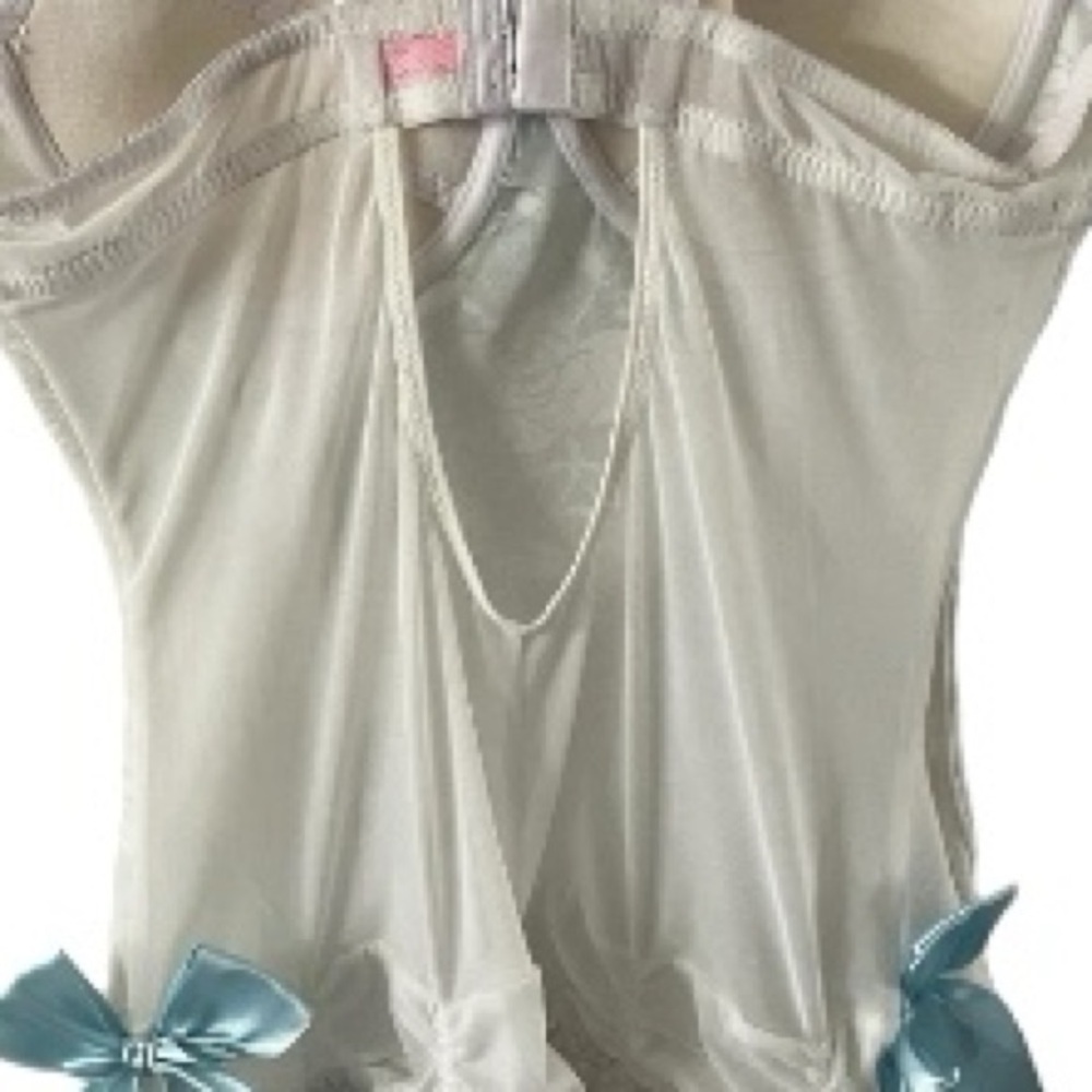 5th Ave Intimates Chemise, Lingerie, NWT, Underwire, Floral Lace, Sexy, Sz L - Picture 10 of 13